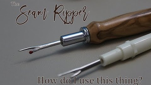 Quick Tip Tuesday | How To Properly Use A Seam Ripper