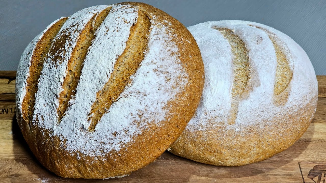 Pan de harina integral | Fácil receta | Como preparar un pan saludable de harina integral