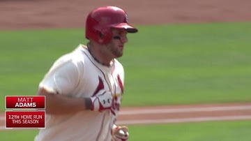 LAD@STL: Adams rips a two-run homer to right