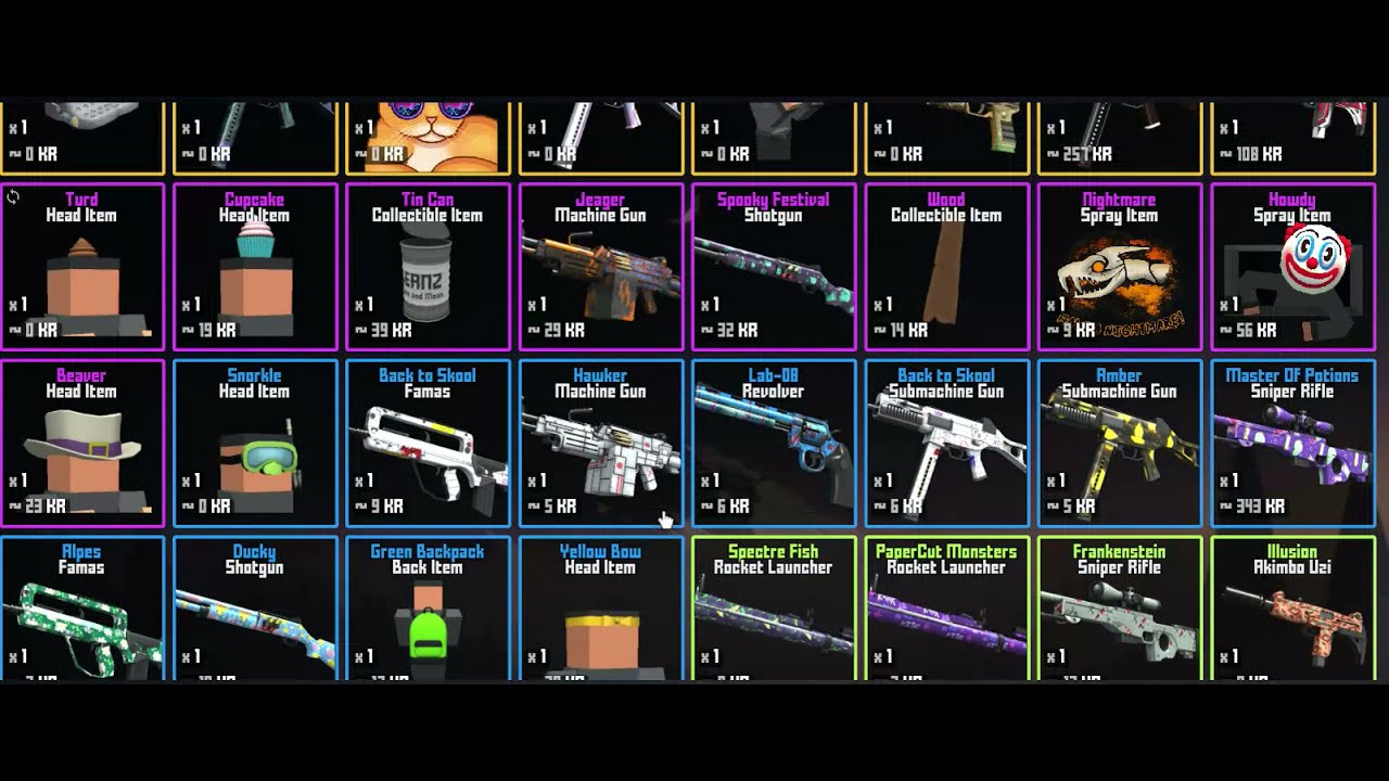 krunker inventory