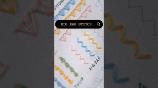 Zig Zag Stitch Embroidery 😉 #SewbloomySewhappy