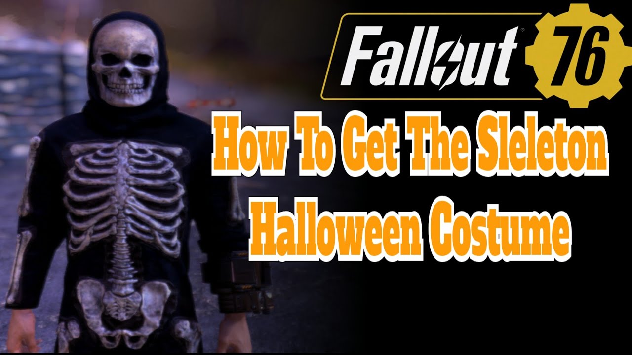 Fallout 76 How To Get The Sleleton Halloween Costume YouTube