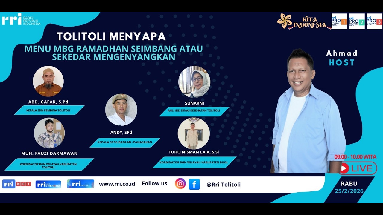 TOLITOLI MENYAPA - MENU MBG RAMADHAN SEIMBANG ATAU SEKEDAR MENGENYANGKAN