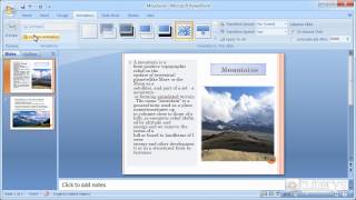 How to add animations to a PowerPoint 2007 presentation