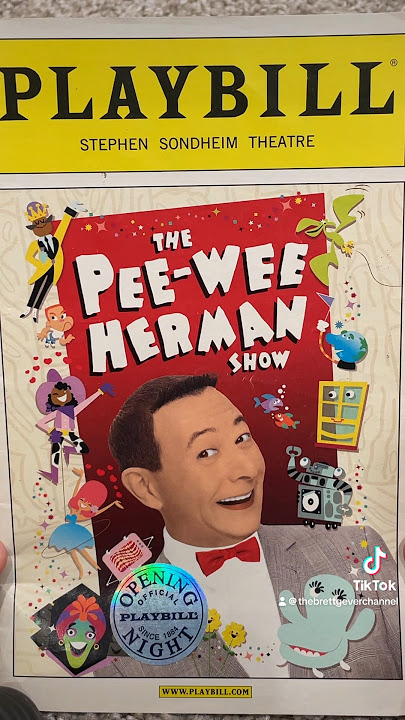Pee wee Herman show broadway #peeweeherman #broadway #childhoodmemories #theater #nyc #80snostalgia