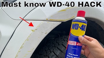 Remove scratches from car with WD40 - Hack