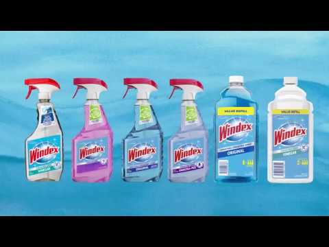 Windex Multi-Surface Vinegar Cleaner, Fresh Clean Scent, 23 oz Spray Bottle, 8-carton