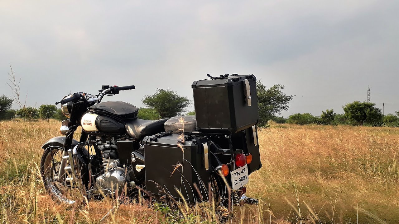 Aluminium panniers for royal enfield classic 350 Clearance