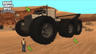 The Biggest Monster Truck in GTA San Andreas History Found! (Monster Monster Truck)