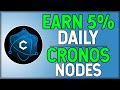 Gagnez 5 par jour avec cronos nodes nouveau projet rseau cronos  pice native de cryptocom