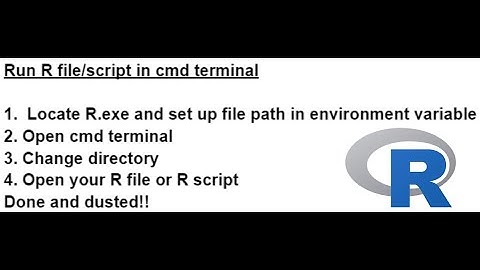 Run R and R files in cmd terminal
