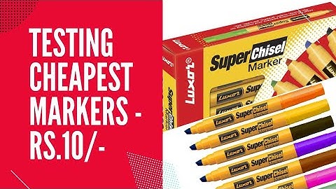 Unboxing LUXOR 999 N Super Chisel Marker | Flipkart Stationery Haul |Flipkart cheapest stationery