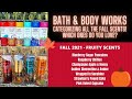 Bath & Body Works Categorizing All The FALL Scents! Which Ones Do You Love?