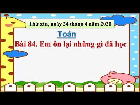 Toán 4 - Tuần 27 - Bài 84: Em ôn lại những gì đã học?
