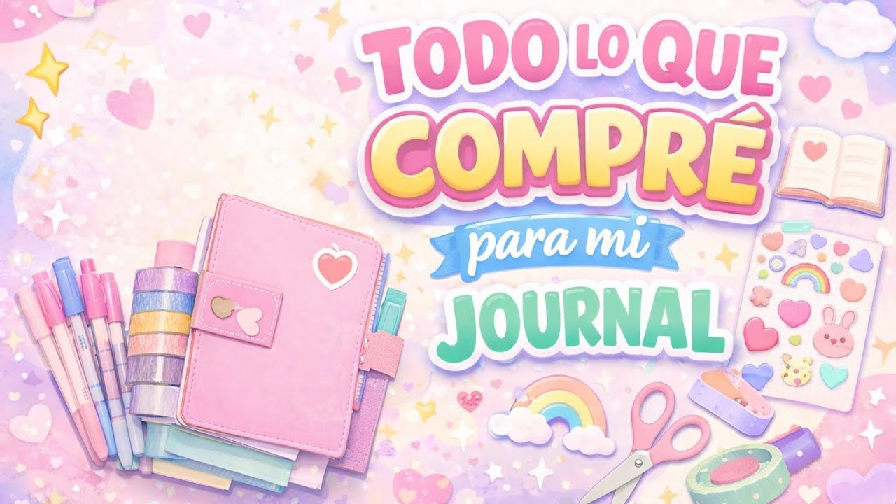 Todo lo que compré para mi journal (y no me arrepiento 😍 | Haul completó #journaling #haulvideo 
