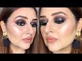 BLACK GLITTER EYE SMOKEY TUTORIAL