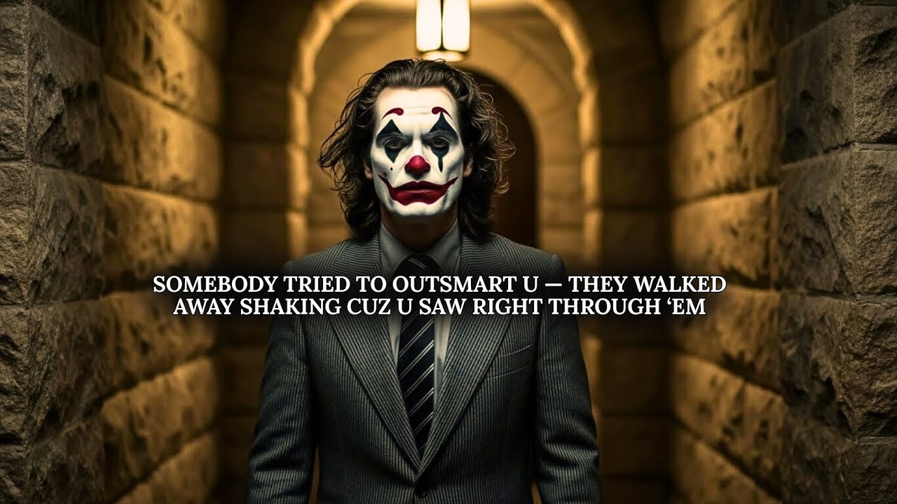 SOMEBODY TRIED TO OUTSMART U — THEY WALKED AWAY SHAKING CUZ U SAW RIGHT THROUGH ‘EM | JOKER SPEECH