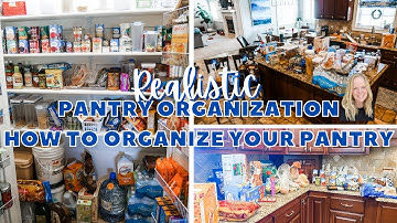 🥫REALISTIC PANTRY ORGANIZATION | HOW TO ORGANIZE YOUR PANTRY | CLEAN WITH ME