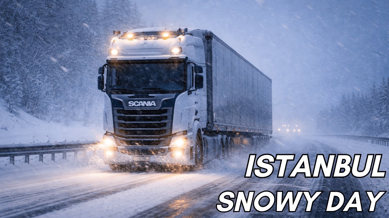 Snow Day in Istanbul | We had an accident | ETS2 v1.57