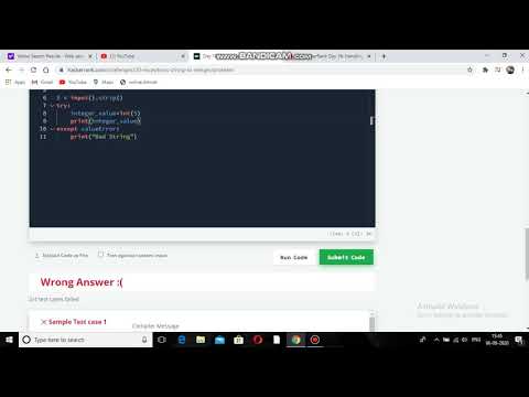 Exception handling 30 days of code||hackerrank solution in python