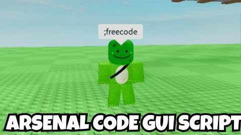 Arsenal Code Gui Script | Arceus X | Roblox