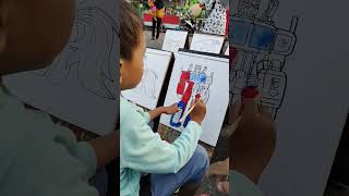menggambar dan mewarnai robot Transformer 🤖 part2