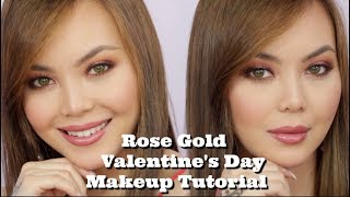 ROSE GOLD VALENTINE'S DAY MAKEUP TUTORIAL | AnnaMariaPDT | 2018