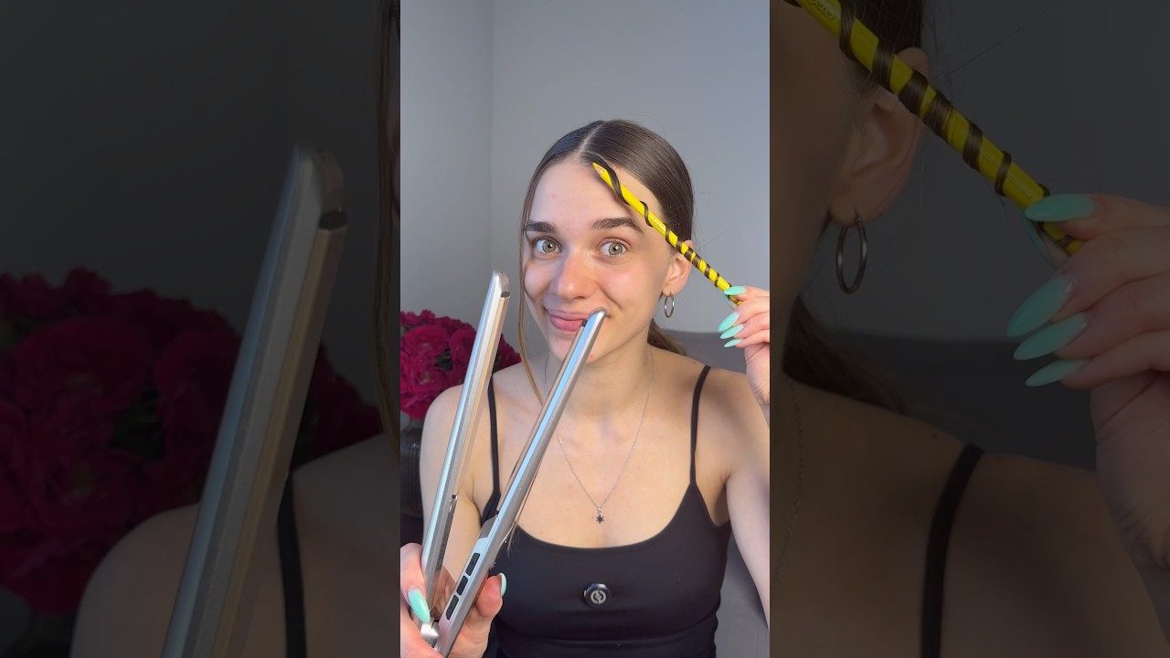 UNUSUAL CURL HACK! Rate out of 10! #hairstyle #hacks