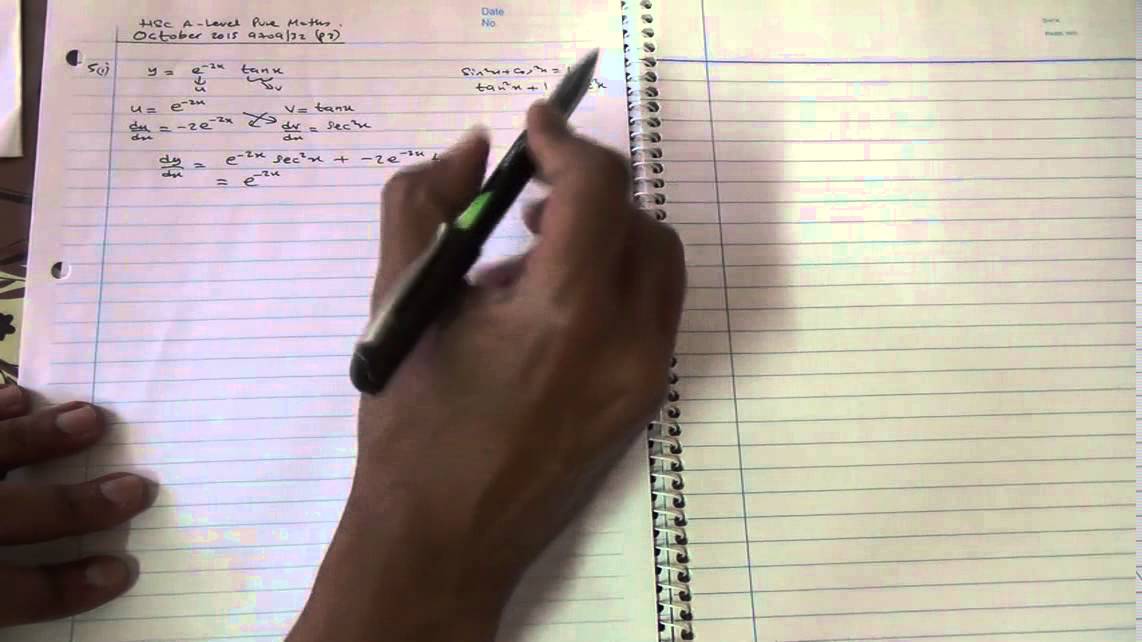 HSC A Level Pure Maths October 2015 9709 32 P3 Q5 optimized