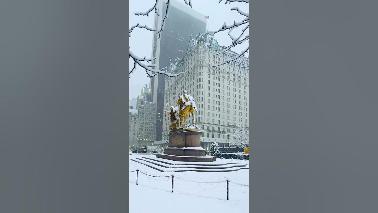 Most Magical Winter Wonderland at Grand Army Plaza and The Plaza Hotel in Manhattan, New York City