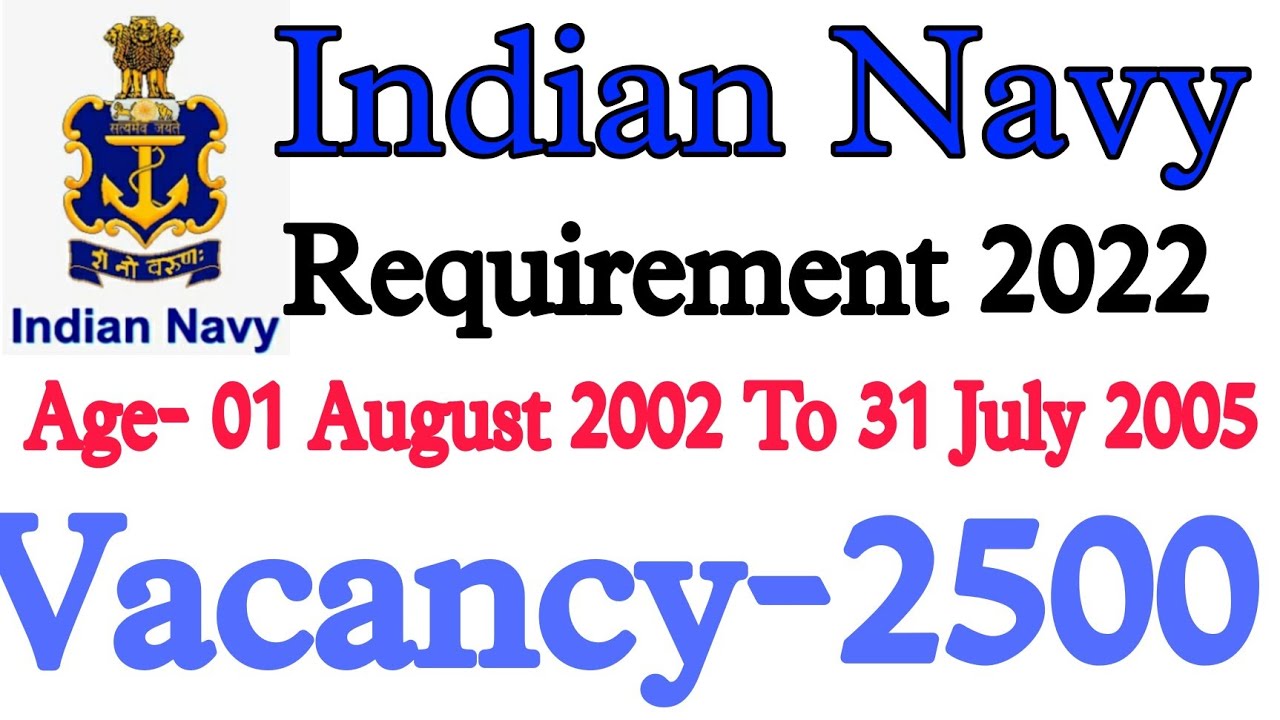 Indian Navy requirement 2022 how to apply Indian Navy vacancy form