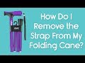 How Do I Remove the Band from My Vive Folding Cane - Loosening the Carry Strap