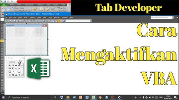 Cara Menampilkan Tab Developer di Microsoft Excel || Microsoft Excel
