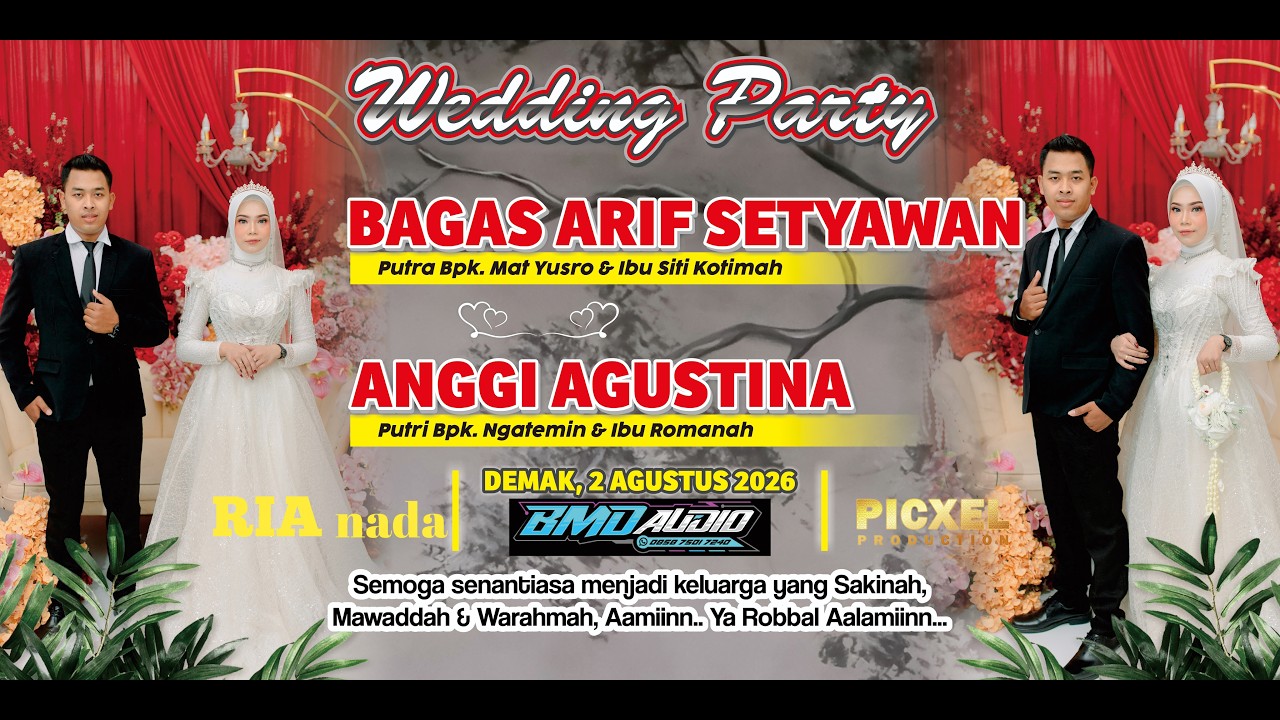 🔴LIVE STREAM RIA NADA MUSIC - WEDDING PARTY BAGAS & ANGGI - DEMAK