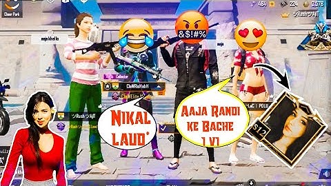 Random cute girl call me noob and I challenge her for 1 Vs 1 m24 tdm match || cute girl play with me