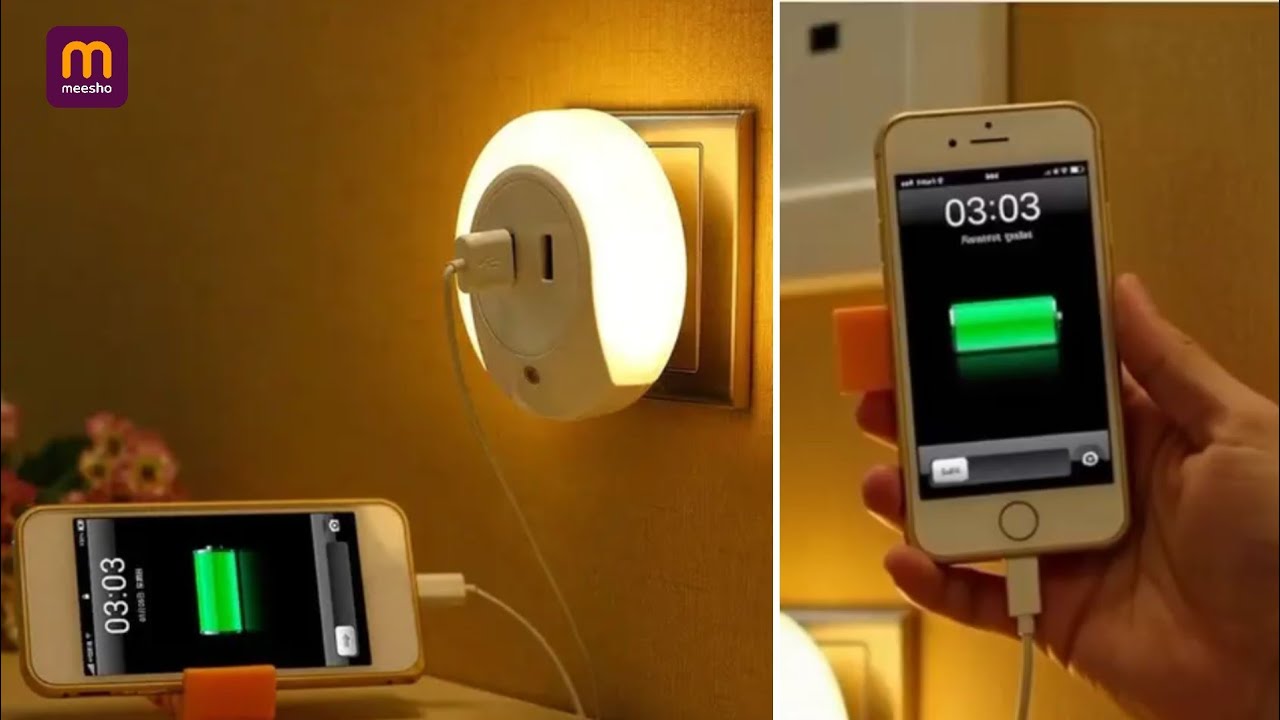 Night Lamp + Mobile Charging Holder | Best Gadget for Home | Meesho Trending Product 