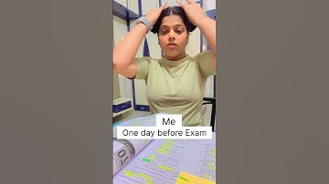 One Day before Exam 🫨😂study Funny Memes #icai #ca #neet #upsc #videos #cma #cs #shorts
