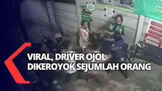 Viral! Pengemudi Ojek Online Dikeroyok Sejumlah Orang