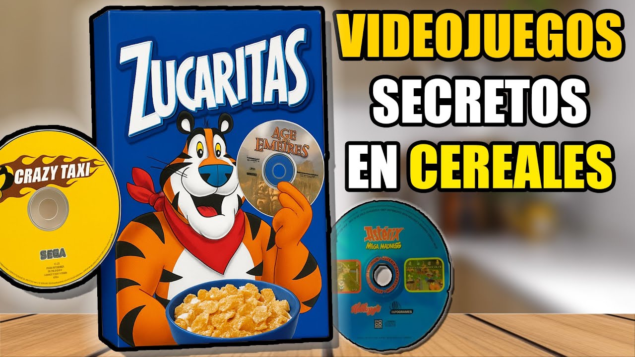 Así son los JUEGOS que te daban EN LOS CEREALES!