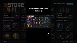 Rust console skin store update #shorts Wealth