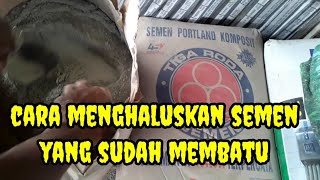 CARA MENGHALUSKAN SEMEN YANG SUDAH MEMBATU