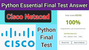 Cisco Python Essentials Final Test Answer (100% Right) marks || #Cisco Netacad 🎥