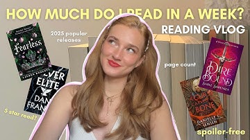 WEEKLY READING VLOG | 📚💕How much do I read in a week? Page count, spoiler-free, anticipated releases
