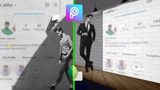 Instagram profile Wall photo Editing in PicsArt || picsArt editing tutorial screenshot 5
