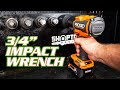 Power to the anvil  1300 ftlbs ridgid 18v 34 high torque impact wrench review r86312