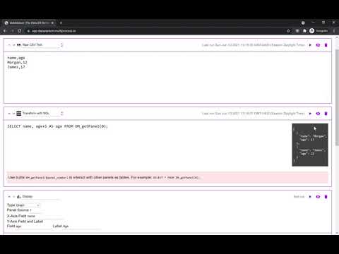 Visualization and SQL manipulation of CSVs with DataStation