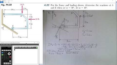 Statics Problem 4.22