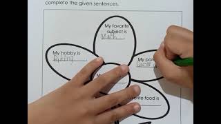 🌻COMPLETE THE GIVEN SENTENSES. ENGLISH 1 WEEK 4/ LEARNING TASK 2