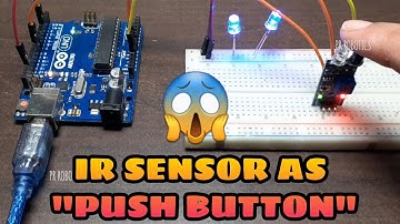 #30 IR sensor as PUSH BUTTON😱||arduino project|| (ENGLISH subtitles)| PR ROBOTICS