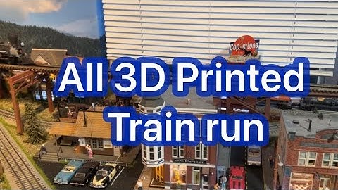 O Scale Layout - All 3D Printed Train Run